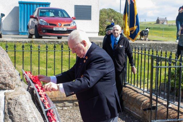 Royal British Legion - Wreath laying in Stromness